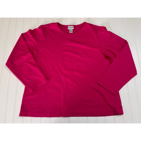 Chico's Tops - Chico's Pink Long Sleeve Stretchy Crewneck Top - Size Women's XL Chico's 3